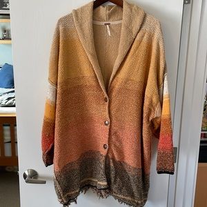 Free People cozy desert ombré cardigan